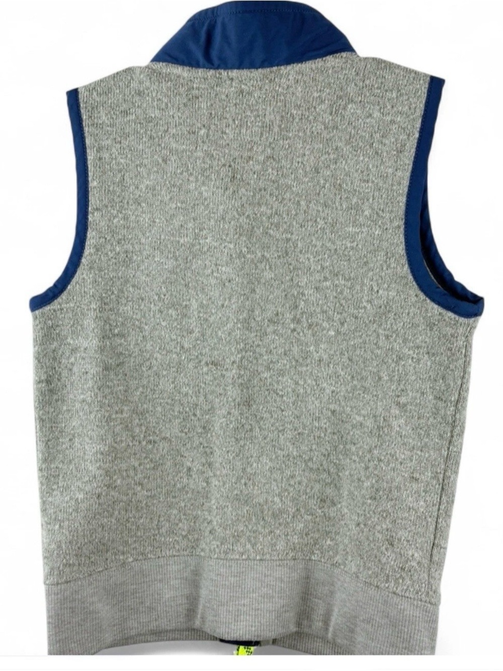 J.Crew Crewcuts Boys Gray Fleece Full Zip Vest Jacket Pockets Utility Size 3 4T - Picture 2 of 5